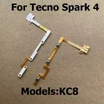 BackShell Power Button On Off Flex Cable Mute Volume Switch Connector Tecno Spark 4 KC8 Ribbon Parts Bangladesh (New)