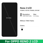AMOLED Reno2 LCD Oppo Reno2 PCKM70 PCKT00 PCKM00 LCD Display Touch Panel Sensor Digitizer Assembly Reno 2 Screen Replacement (New)
