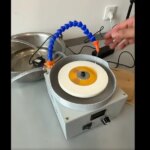 150mm Electric Plane Grinder-Speed Adjustable Wet/Dry Polishing Machine 0-2000RPM White Alumina Wheel&Diamond Sanding Discs (New)
