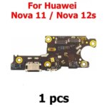 Charge Board Huawei Nova 11 12s Charging Port Usb Connector With SIM Card Reader Pcb Dock Plate Mobile Phone Spare Parts (New)