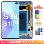 TFT with Frame Samsung S10 Plus S10+ G975F Lcd Display Digital Touch Screen Samsung S10 G973F Screen Replacement Parts (New)