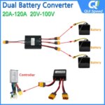 Dual Battery Discharge Converter Lithium Battery Parallel Module 20V-100V （20A 30A 40A 60A 80A 120A）with Charging Ability. (New)