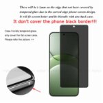 1 2 3 4Pcs Huawei Nova 13 Glass Huawei Nova 13 Tempered Glass Privacy Anti-Spy Cover Screen Protector Huawei Nova 13 Nova13 (New)