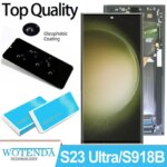6.8" Dynamic AMOLED 120Hz Display For Samsung S23 Ultra LCD SM-S918B SM-S918B/DS S918U Touch Screen Digitizer Assembly (New)