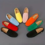 New Men Casual Shoes Fashion Men Shoes Genuine Leather Men Loafers Moccasins Slip On Mens Flats Male Driving luxury shoes (New)