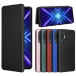 HTC U24 PRO U 24 New Luxury Carbon Fiber Skin Leather Case Book Magnet Flip Full Cover HTC U24 PRO U24PRO Phone Bags (New)
