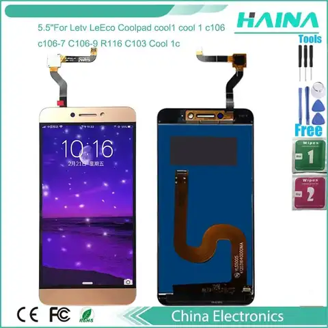 Saec51c386f42475eb3a0345b8685b67cs_480x480q75 55 Letv LeEco Coolpad cool1 cool 1 C106 C106-9 c106-7 R116 C103 Lcd Display Touch Screen Digitizer Assembly Replacement (New) - Image 1