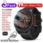 9H Tempered Glass Garmin Fenix 8 7X 6X Pro 7 6 7S 6S 5 5S Solar AMOLED Screen Protector Glass Anti scratch Film Accessories Bangladesh (New)