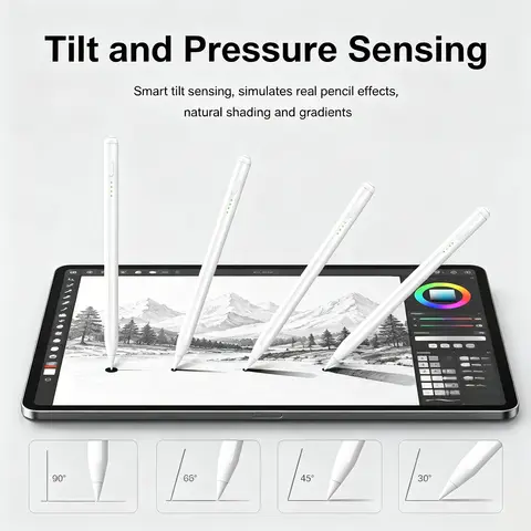 Saf93ac49b9104d6985a27227abb5bc41J_480x480q75 Apple Pencil iPad A16 Air 11th M4 M3 M2 5 4 3 Stylus Pen 10 9 10th 9th Generation Pro 11 13 129 M5 Mini 7 6 8 Touch Pens (New) - Image 1