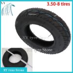 For Electric Scooter Tire 3.50-8 Outer and Inner Tyre Lawn Mower Trailer Carts Scooter Bike Tire Accessories (New)