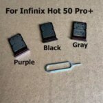 Infinix Hot 50 Pro+ Pro Plus Sim Card Tray Slot Holder Socket Adapter Connector Repair Parts Replacement X6880 Bangladesh (New)