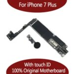 Original Factory Unlocked iPhone 7 Plus Motherboard With Touch ID Clean iCloud Logic Board iOS Bangladesh (New)