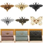 Metal Bee Shape Buckles Retro Turn Lock Fashion Bag Clasp Hardware Leather Craft High Quality DIY Accessories for Handbag Purse (New)