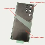 With LOGO A+ Glass Battery Cover Samsung Galaxy S23 Ultra 5G Back Lid Door Rear Housing Case With Camera Lens Adhesive Tools Bangladesh (New)