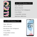 65 LCD Display Oppo Realme C21Y C21 LCD Touch Screen Digitizer Assembly OPPO C21 RMX3261 RMX3263 LCD Display Screen (New)