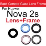 Back Rear Camera Glass Lens Cover Huawei Nova 2s 3 3e 3i P Smart Plus Camera Holder with Glass Lens Cover Frame Repair Parts (New)