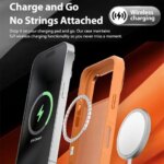 NFC E-ink Screen Phone Case with Bracket iPhone 17 17 Pro 17 pro Max Magnetic Phone Protector Covers Black Grey Orange (New)