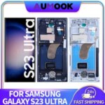 OLED Samsung Galaxy S23 Ultra LCD Display Digital Touch Screen Digitizer Assembly W/ Fingerprint S918B S918U S918W LCD Parts Bangladesh (New)