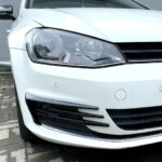 For VW Golf 7 7.5 MK7 MK7.5 2012-2020 Front Bumper Lip Spoiler Car Bumper Fog Lamp Grille Cover Trim ABS Bodykits Tuning (New)