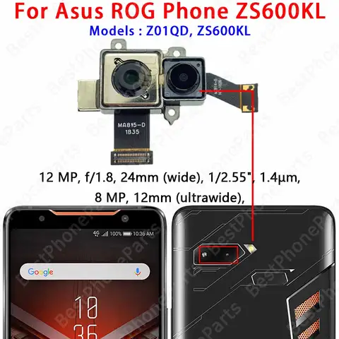 Sb227dfb5fc7e48b4b2309a2c32451ab8P_480x480q75 Front Back Camera Asus ROG Phone 5 ZS600KL II ZS660KL 3 ZS661KS Main Facing Camera Module Flex Cable Spare Parts (New) - Image 1