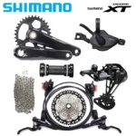 Shimano Deore XT M8100 1X12 Speed Groupset Shift Lever Rear Derailleur Chain 12V 10-51T Cassette Crankset MT801 Brake Set (New)