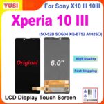 6.0'' Original LCD For Sony Xperia 10 III X10 III 10III SO-52B SOG04 XQ-BT52 A102S LCD Display Touch Screen Assembly Replace