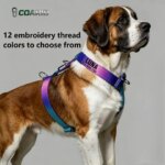 No Pull Reflective Dog Harness Adjustable Chest Vest for Small Medium Large Dogs Custom Embroidered Name & Phone (New)