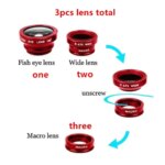 Universal 3in1 Fish Eye Lens Wide Angle Macro Smartphone Fisheye Lens Zoom For iPhone Samsung Xiaomi Mobile Phone Camera Lens (New)