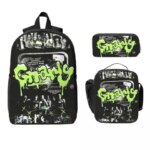 Korean Style KATSEYE Gnarly Backpack Boys Girls BookBag School Bag Laptop Shoulder Bags 3ps Insulated Lunch Bag Pencil Case (New)