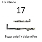Mute Switch Power On Off Key iPhone 17 air Pro Max Volume Button Control Flex Cable Repair Parts (New)