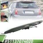 For Mini Cooper R50 R52 R53 2002-2008 Chrome Boot Tailgate Switch Handle Trunk Lid Strip with Bulb Holder Replacement Hatch Grip (New)
