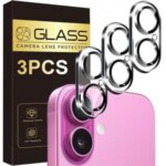 1/3 Tempered Glass Camera Lens Protectors IPhone 17 16 Pro Max 17 Air 16 Plus HD Clear Waterproof Lens Protective Film Bangladesh (New)
