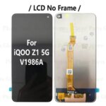 657 Vivo IQOO Z1 5G LCD Display V1986A LCD With Frame Screen Touch Digitizer Assembly Replacement IQOO Z1 LCD Parts (New)