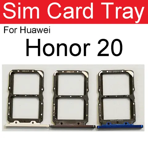 Sb389685abe0c44128fea34394b9d34a5B_480x480q75 Sim Card Tray Socket Slot Adapter Huawei Honor View 20 Pro Lite Youth 20i 20S Reader Card Holder Replacement Parts (New) - Image 1