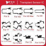 Ear Earpiece Cable iPhone X XS MAX XR 11 12 13 PRO MAX Transplant Light Sensor IC Earphone Speaker Empty Flex Cable replace Bangladesh (New)