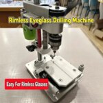 Optical Lens Drilling Machine Rimless Glasses Punching Machine Eyeglasses Drilling Equipment for Eyewear Processing (New)
