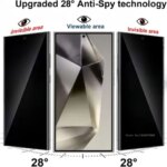 3Pcs Anti-Spy Hydrogel Film Samsung S21 S20 S23 S22 S24 Ultra FE S10 S9 Plus Note 20 Ultra 10 Plus Privacy Screen Protector (New)