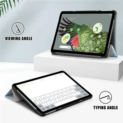 Sb3d5401bc2744a16832e3c976c9b210co_480x480q75 Google Pixel Tablet 2023 11 inch Cover Funda Google Pixel Tablet Fold Case Flip Hard PC Kids Unicorn Cat Coque Case +Pen (New) - Image 1