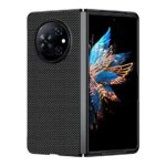 Business Carbon Fiber Case TECNO Phantom V Fold Cover Kevlar Pattern Anti-knock Luxury Fashion Cases Phantom VFold (New)