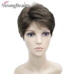 StrongBeauty Short Straight Wigs Synthetic Women/Men Wig Heat Resistant Hair (New)