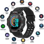 New Smart Watch Men Wome Touch Screen Sports Fitness Bracelets Wristwatch Waterproof Bluetooth Smartwatch FD68S For Android ios (New)