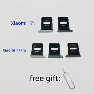 Sb43741c559fe43c8a664e9e2665fead1p_300x300q75 SIM Card Tray Xiaomi mi 17 17Pro 25113PN0EC 25098PN5AC Repair Parts drawer chip card tray Socket Drawer Bangladesh (New) - Image 1