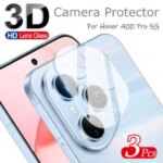 3 3D Tempered Glass Lens Cover Honor 400 Pro 5G Honor400Pro Honor400 honer 400Pro 2025 All Clear Camera Protector honar Bangladesh (New)