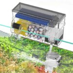Aquarium Wall Filter Circulation Waterfall Fish Tank Filter with Water Pump Oxygenate External Filters Fishbowl Water Purifier (New)