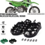 Motorcycle Accessories Pedal Footrest Foot rests Foot Pegs Footpeg For kawasaki KLX110 KLX 110 KLX110L KLX 110L KX60 KX 60 (New)