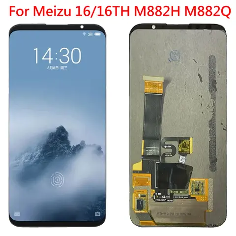 Sb5107d69a2534f7ea5f5fdcde84783f1l_480x480q75 Original AMOLED Meizu 16 16th 16X 16S 16XS 16T 16Plus 16SPro LCD Display Touch Screen Digitizer Assembly Replacement Parts (New) - Image 1