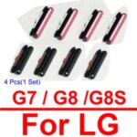 4/Lot LG G7 G8 G8S G8X Power Volume Side Buttons On Off Power Volume Small Side Keys Replacement Bangladesh (New)