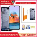 6.67 LCD Xiaomi Redmi Note 10 Pro LCD Display Touch Screen Redmi Note10 Pro M2101K6G LCD Display with Frame Replacement Bangladesh (New)