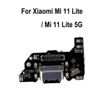 USB Charging Port Board Flex Cable Connector Xiaomi Mi 11 Lite 5G / Mi 11 Lite M2101K9AG Charging Board Replacement Parts Bangladesh (New)