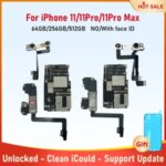 Working Motherboard iPhone 11 Pro Max 11 Pro 64g 256g 512g Mainboard With Face ID Unlocked Logic Board Cleaned iCloud Bangladesh (New)